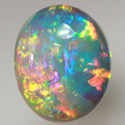 SOLID SEMI BLACK OPAL Bright multicolour fire always